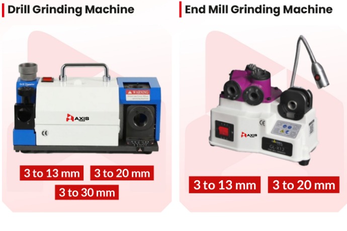 Drill and Endmill Resharpening Range